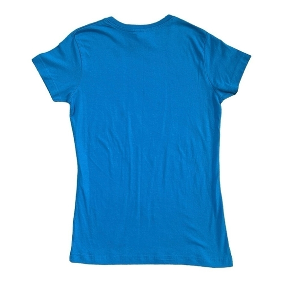 Girls Tee Hazelwood’s DANA SKULLY Print Turquoise Cotton Short Sleeve T-Shirt - Picture 2 of 4